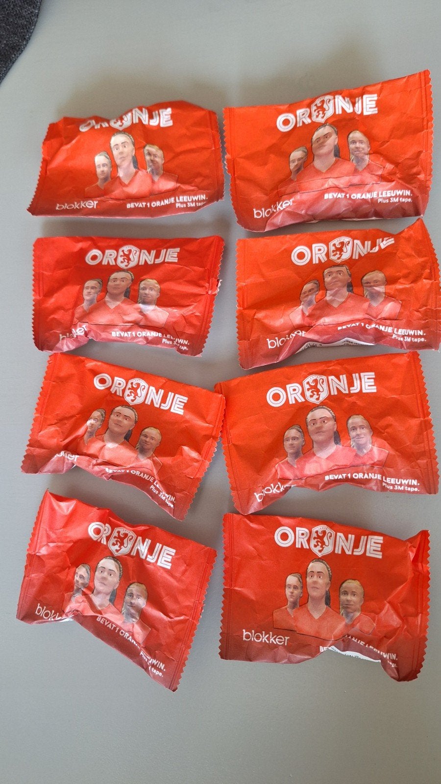 9 oranje leeuwinnen EK/WK Blokker, Ophalen of Verzenden, Overige binnenlandse clubs