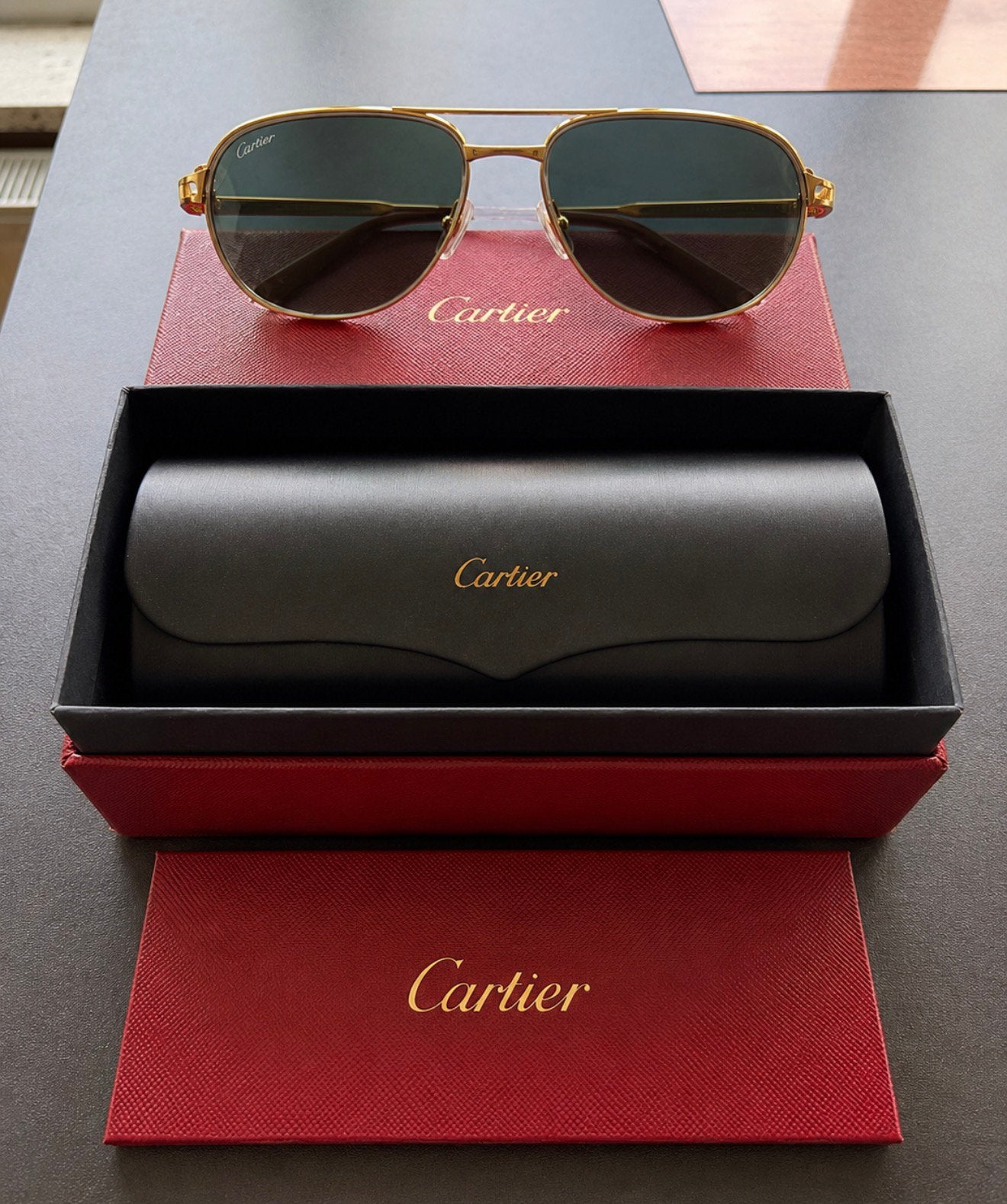 Originele Cartier nieuw met garantie en certificaat, Ophalen, Nieuw, Zonnebril