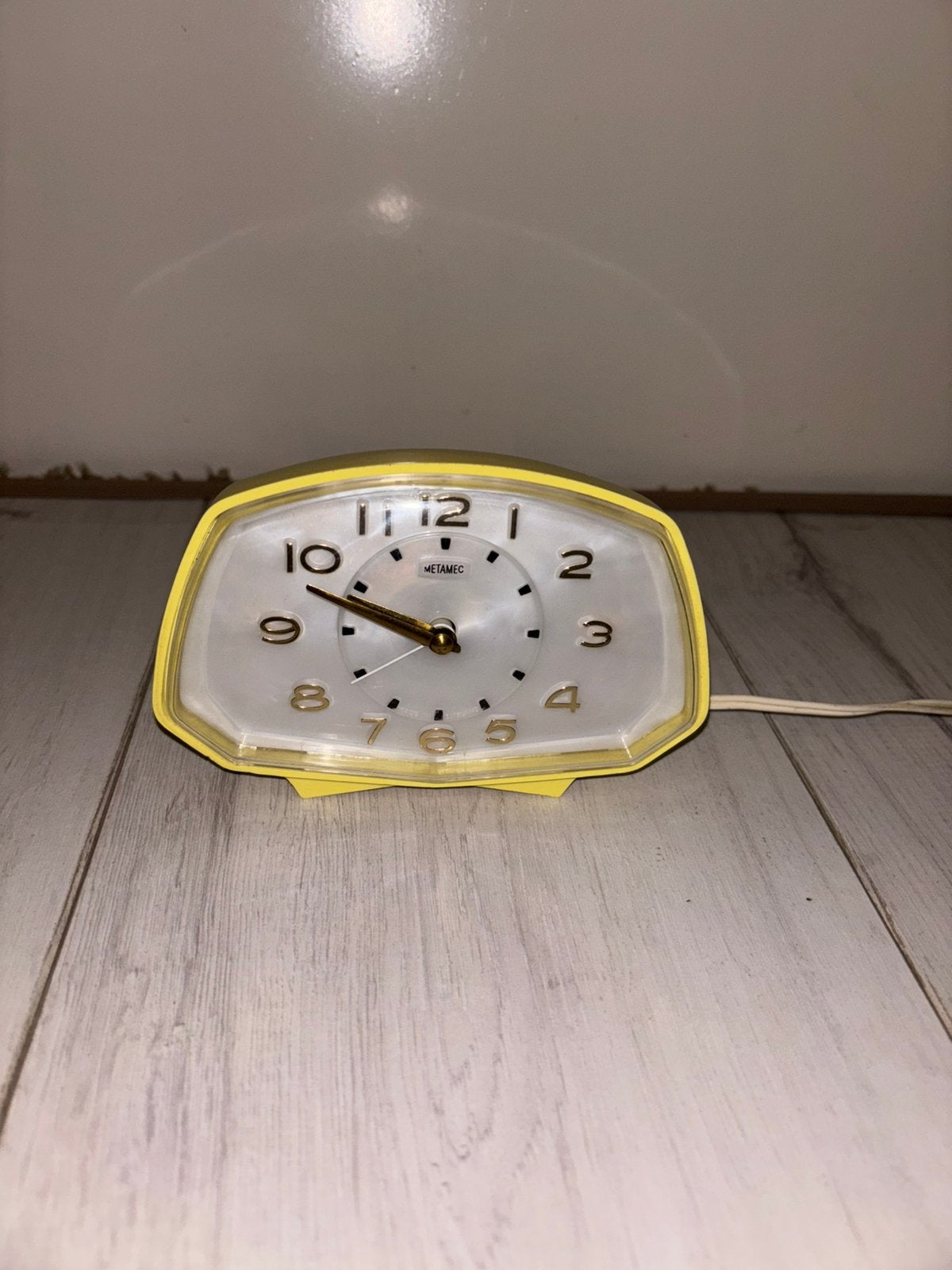 Vintage Metamec elektrische wekker (jaren ‘60/‘70), Ophalen of Verzenden, Gebruikt
