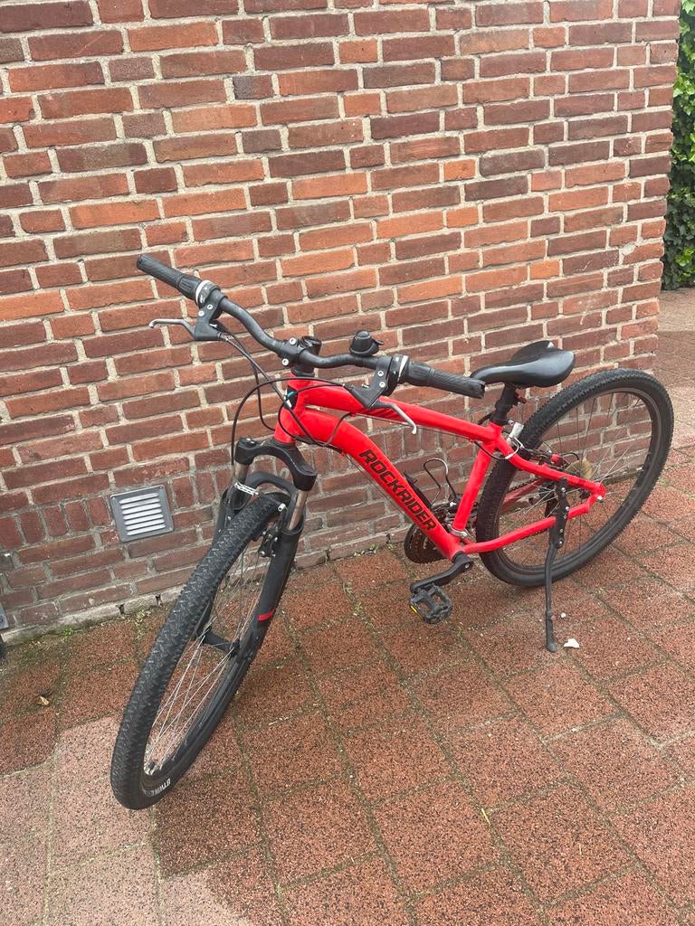 Roode fiets, Gebruikt, Staal, 20 tot 24 inch, Ophalen of Verzenden