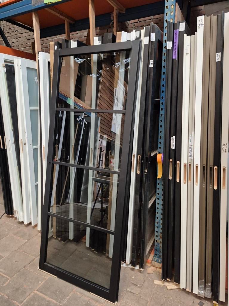 83x211,5cm Binnendeur opdek links draaiend staallook SL10, 80 tot 100 cm, ., Binnendeur, Nieuw