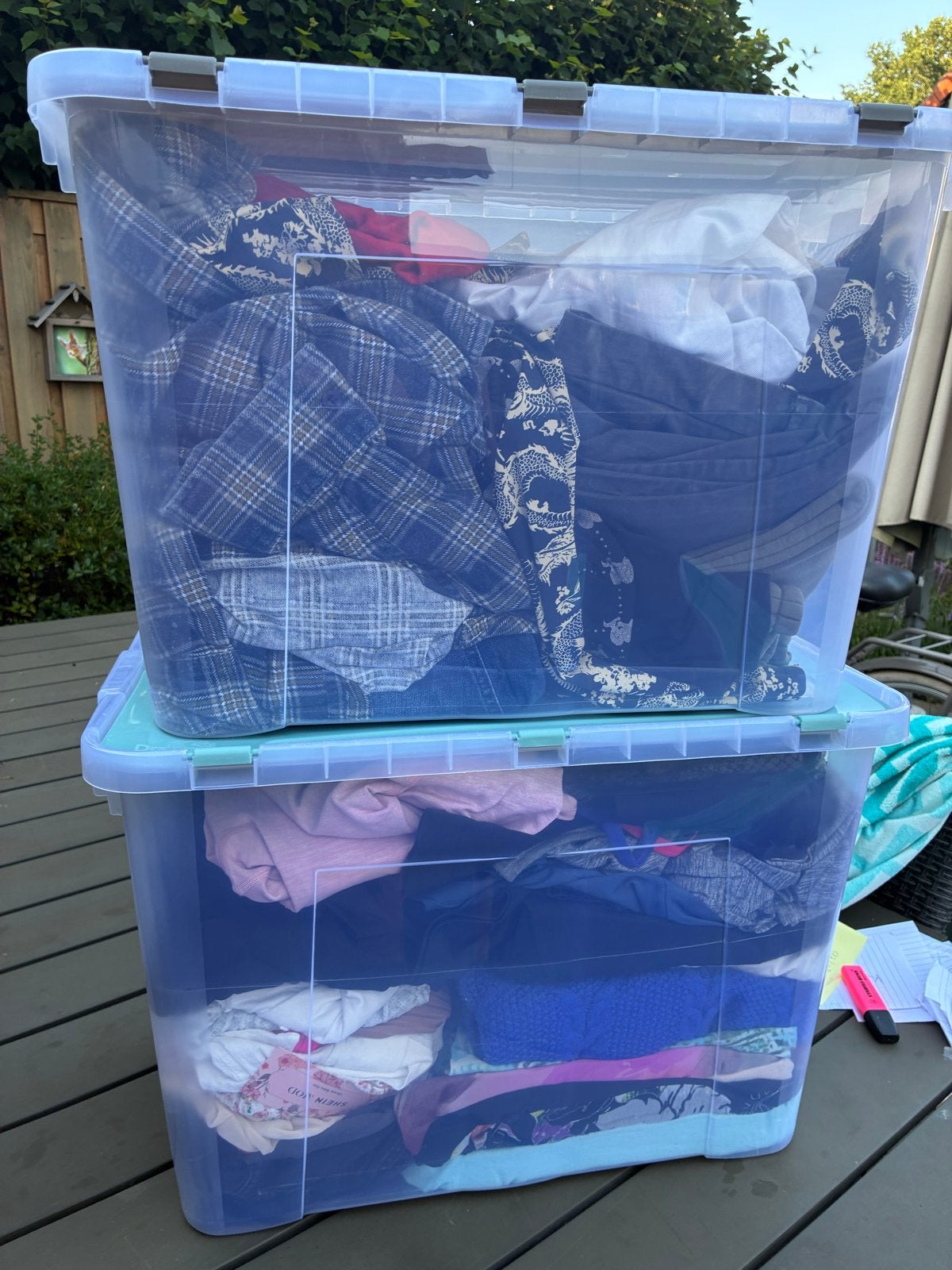 2 bakken kleding diverse maten - ideaal voor doorverkoop, Kleding | Dames, Overige Dameskleding, Ophalen, Gedragen