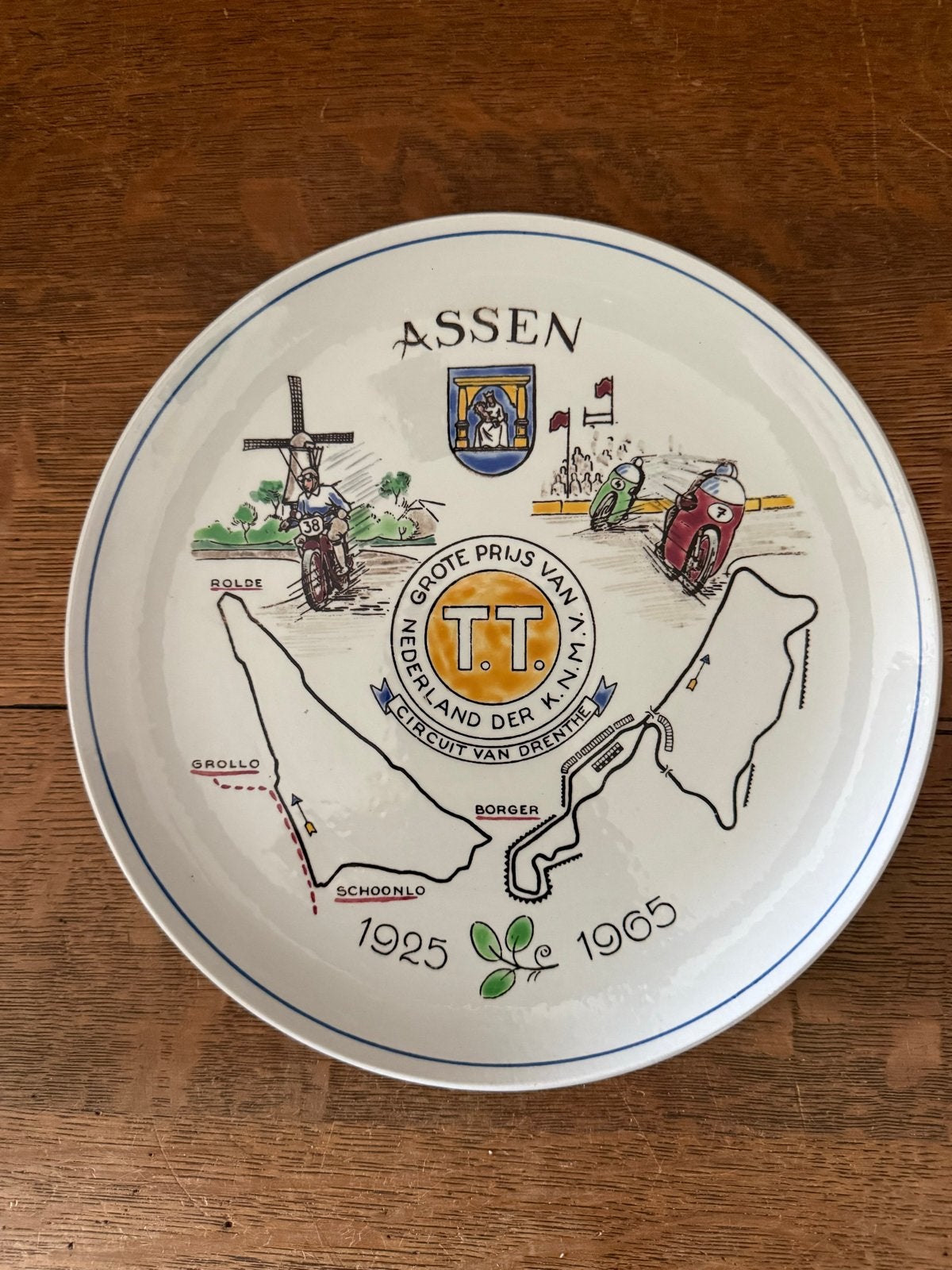 TT Bord jubileum 1925 - 1965 - Collectors item!, Ophalen of Verzenden