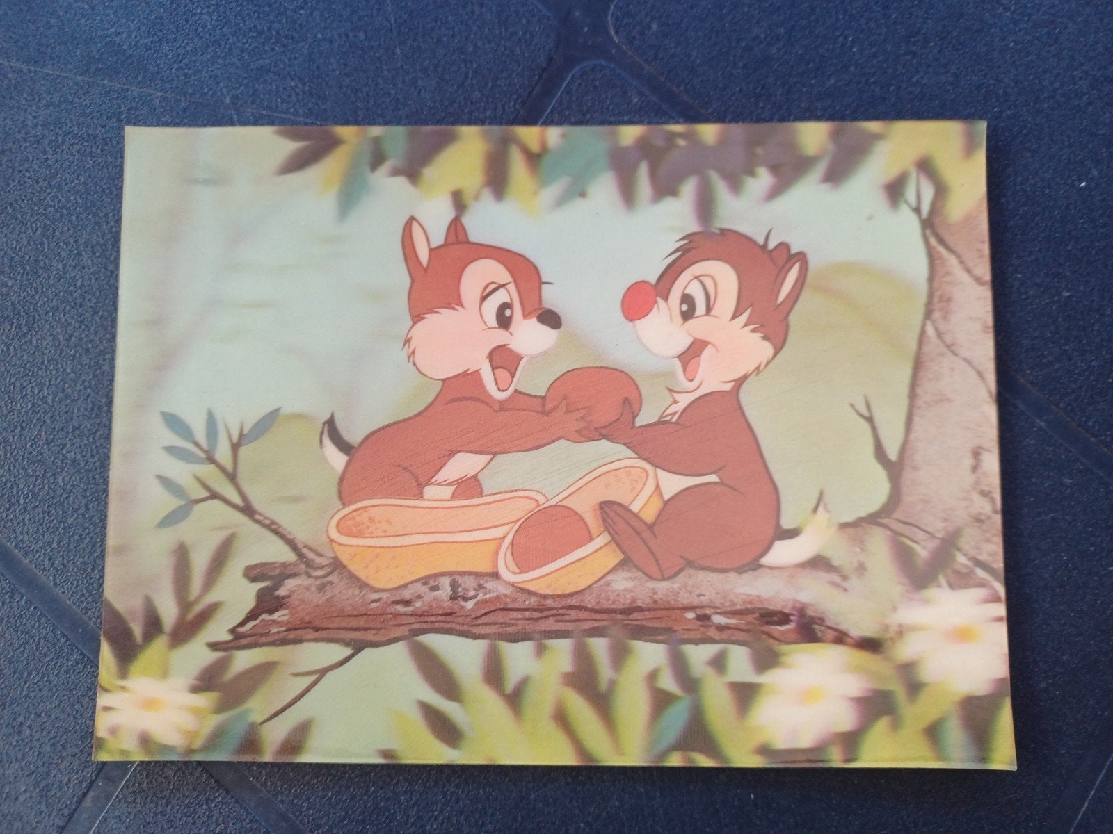 Disney 3D diepte beweegbare kaart PK 283 Chip & Chop, Verzamelen, Ophalen of Verzenden, 1960 tot 1980, Ongelopen, Overige thema's