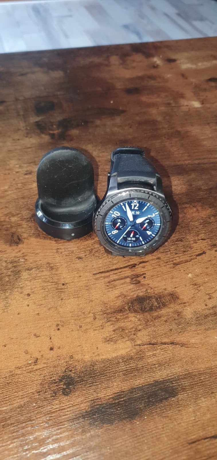 Samsong gear s3 frontier, Sieraden, Tassen en Uiterlijk, Smartwatches, Ophalen of Verzenden, Zwart, Android
