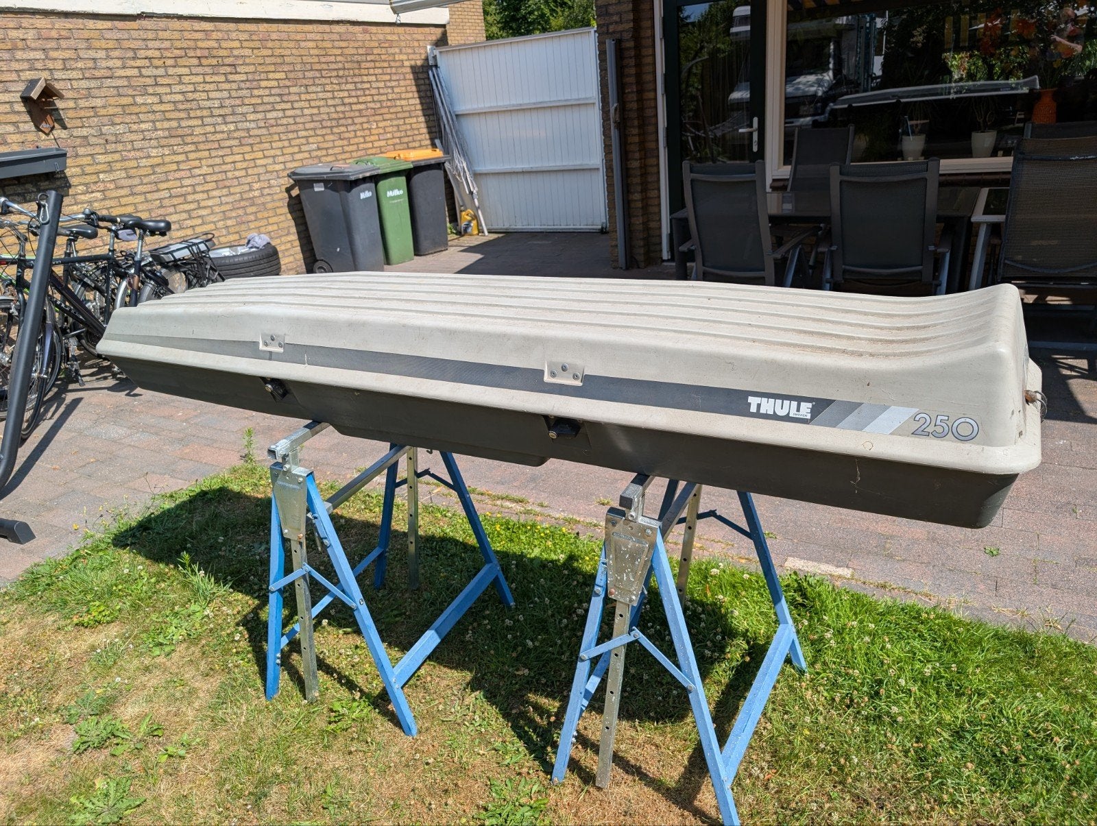 THULE 250 Dakkoffer/Skibox - Nette staat, compleet, Auto diversen, Dakkoffers, Ophalen