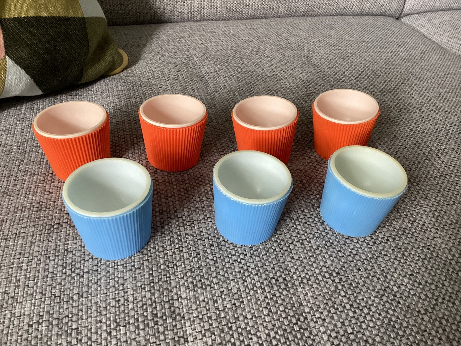 Vintage eierdopjes, Kunststof, Gebruikt, Overige typen, Vintage