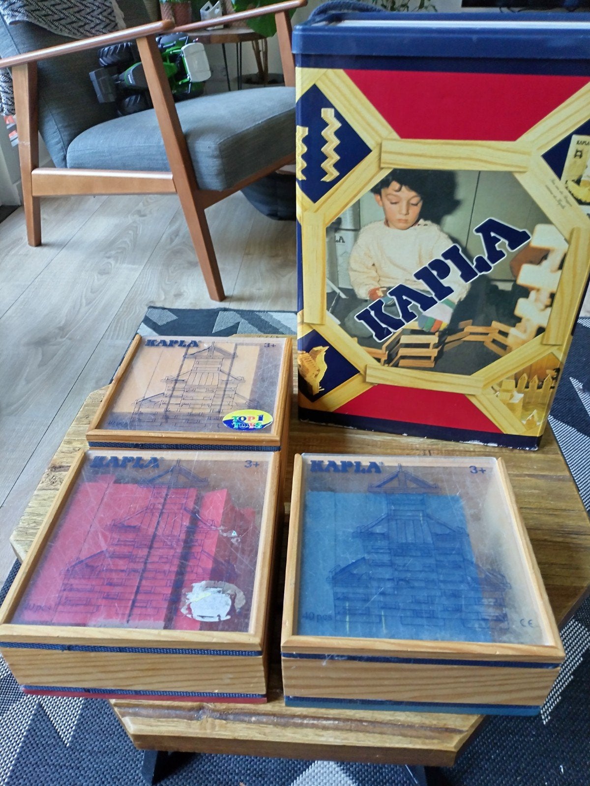 Kapla bouwstenen - 320 stuks (200 blank, 120 kleur), Kinderen en Baby's, Ophalen, Gebruikt, Overige merken
