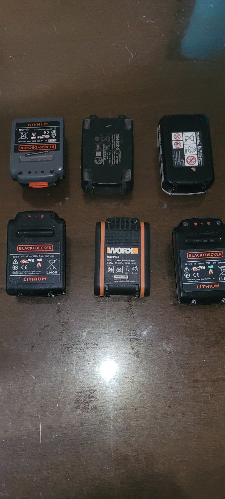 Diverse Accu's voor Gereedschap - Black+Decker, Worx, Metabo, Ophalen of Verzenden