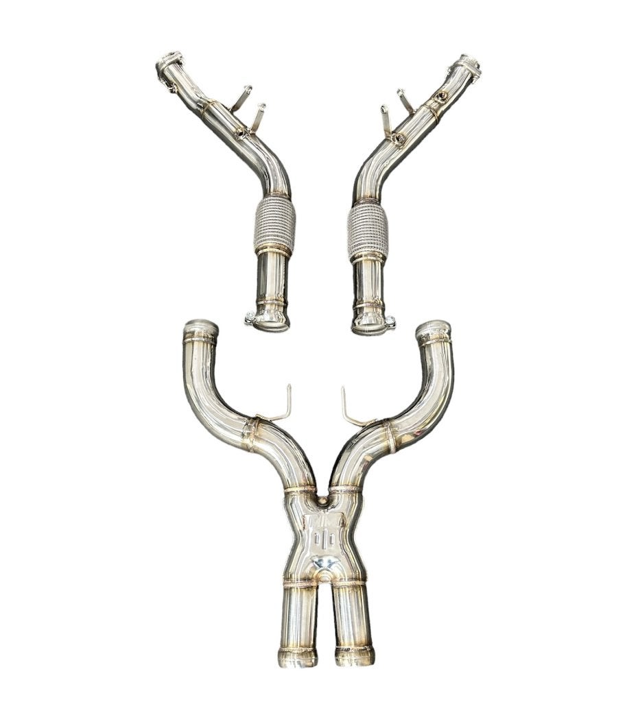 Downpipe met X-Pipe Mercedes S63/CLS63/E63 AMG M157 Motor, Ophalen of Verzenden