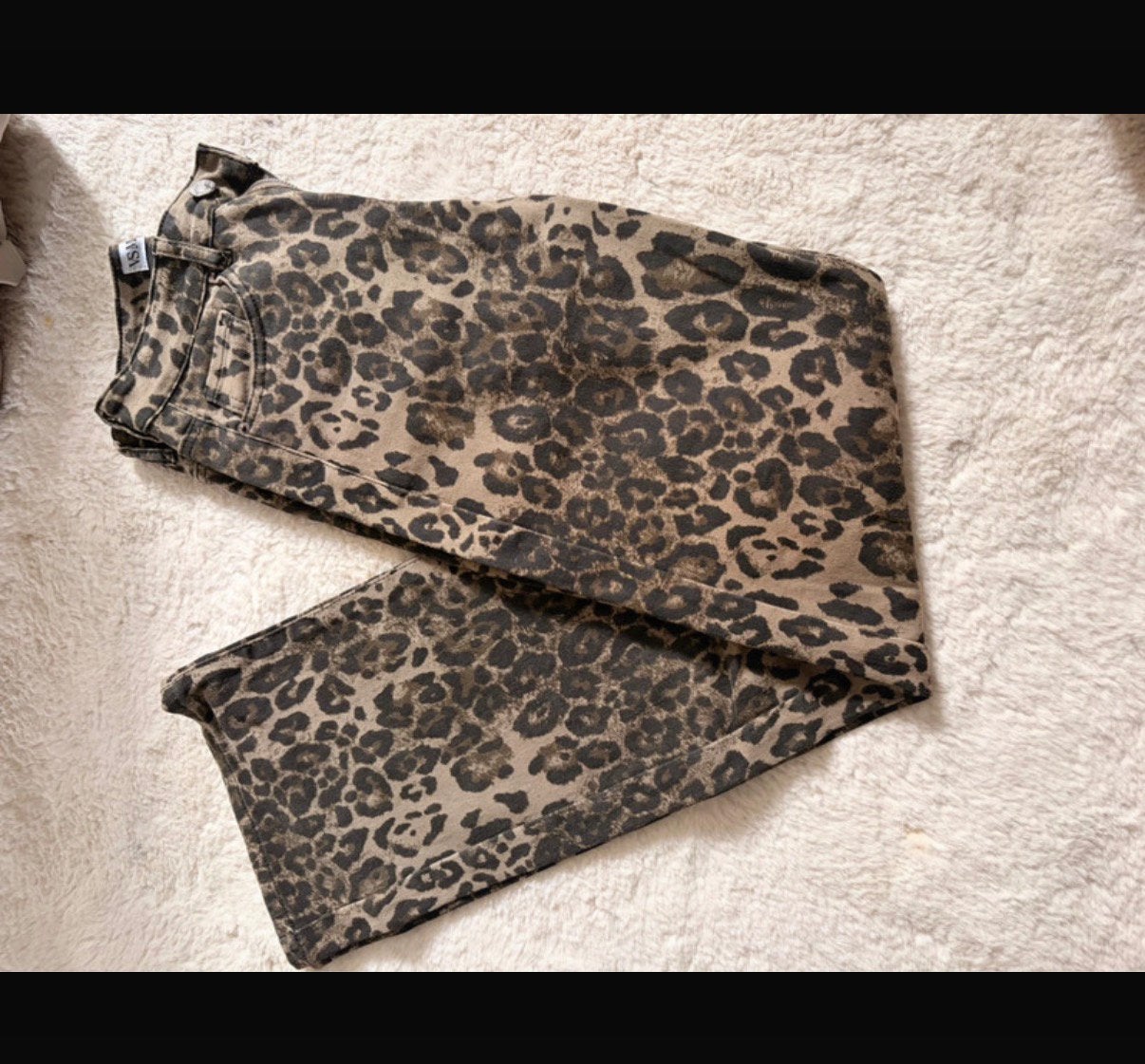 Wide leg jeans tijgerprint, Overige kleuren, Verzenden, Zo goed als nieuw, Maat 34 (XS) of kleiner