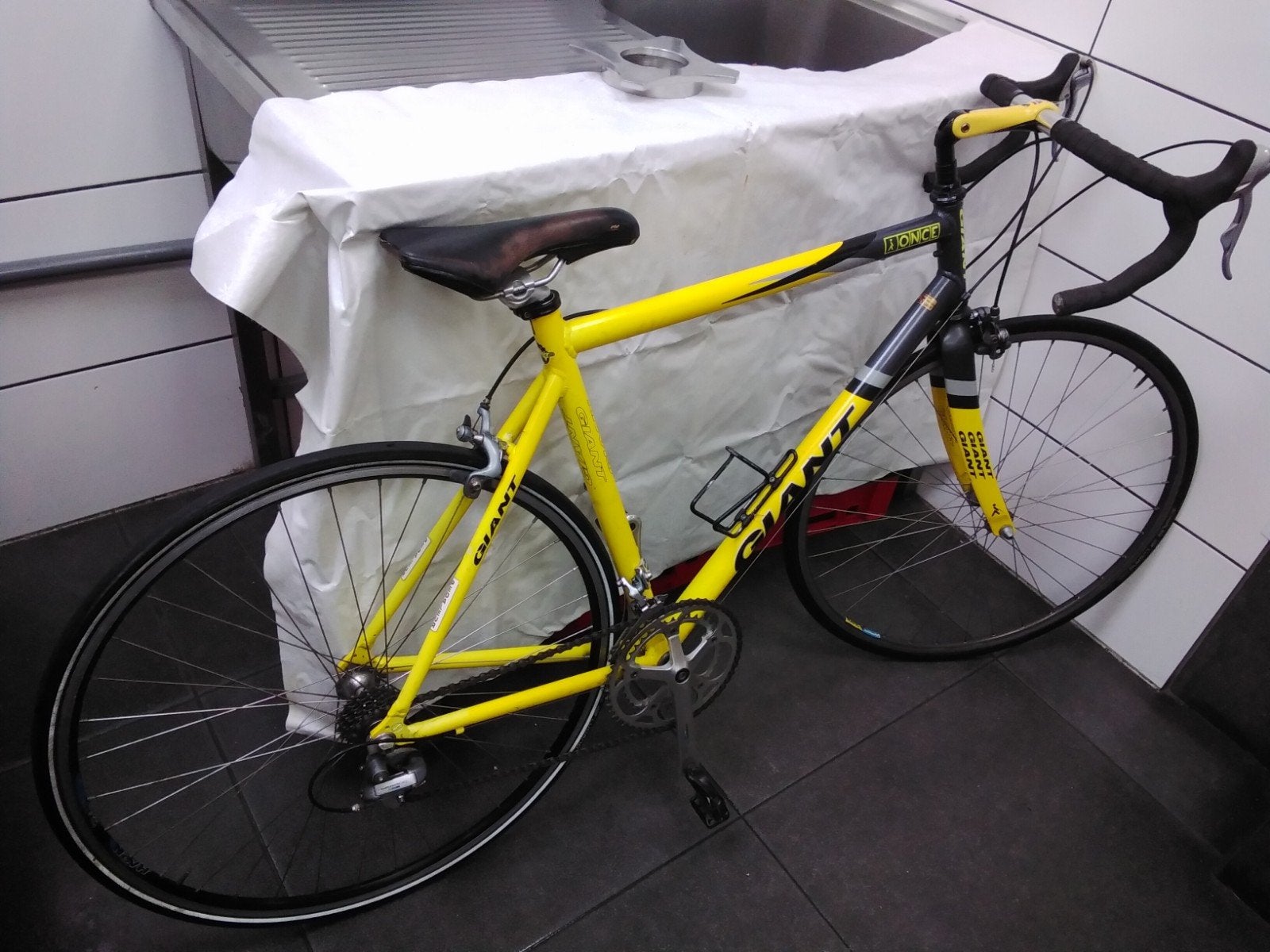 Giant racefiets 28 inch frame hoogte 55.5, Ophalen, Aluminium, Giant, Zo goed als nieuw