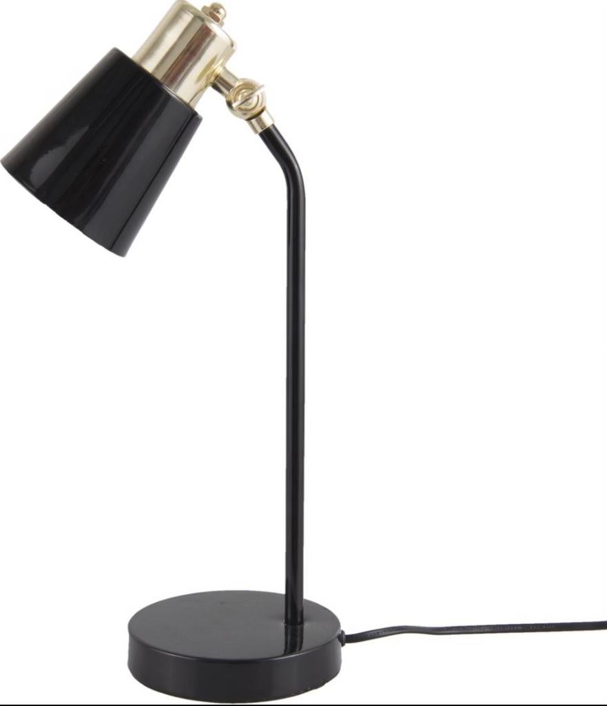 Leitmotiv Tafellamp Classic Zwart - Stijlvolle Verlichting, Ophalen of Verzenden, Nieuw, Metaal, Minder dan 50 cm