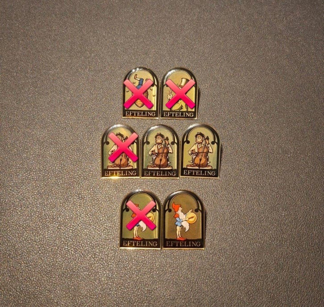 Efteling pins Smidje, Ophalen, Nieuw, Button of Speldje