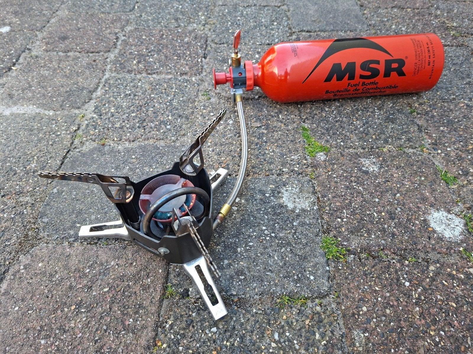 MSR XGK  brander met brandstoffles, Ophalen of Verzenden, Gebruikt