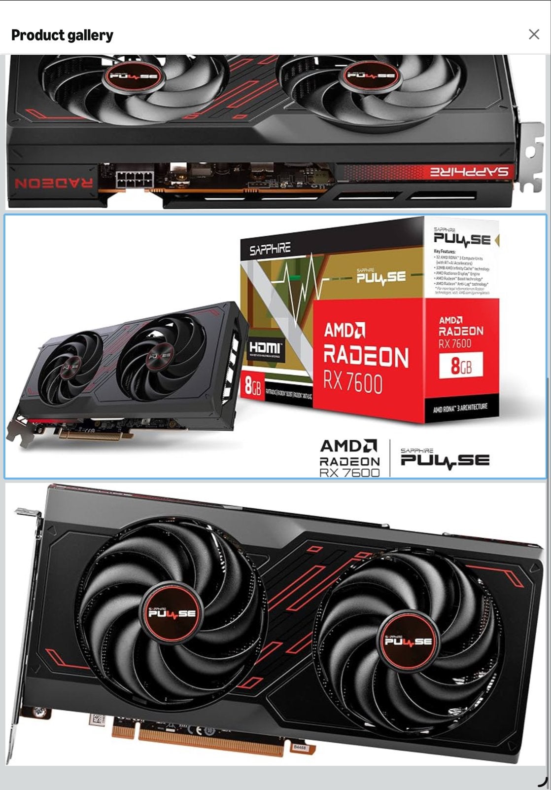 AMD Radeon RX 7600 Grafische Kaart - Nieuwstaat, Computers en Software, GDDR6, PCI-Express 4, Ophalen of Verzenden, Zo goed als nieuw