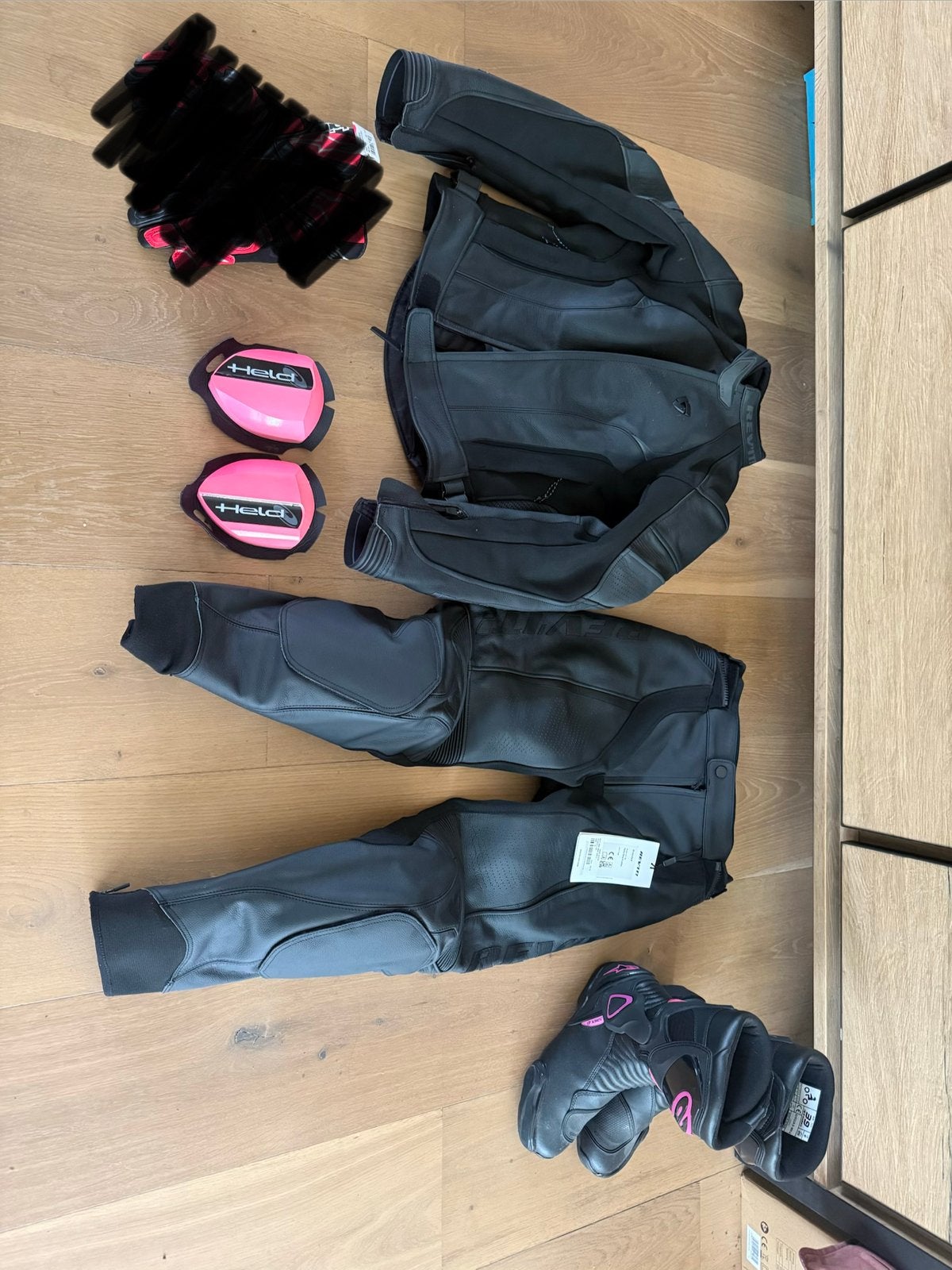 Dames motorpak leer, Rev’it, Alpinestars, Held, Motoren, Kleding | Motorkleding, Ophalen, Tweedehands, Dames, Combipak