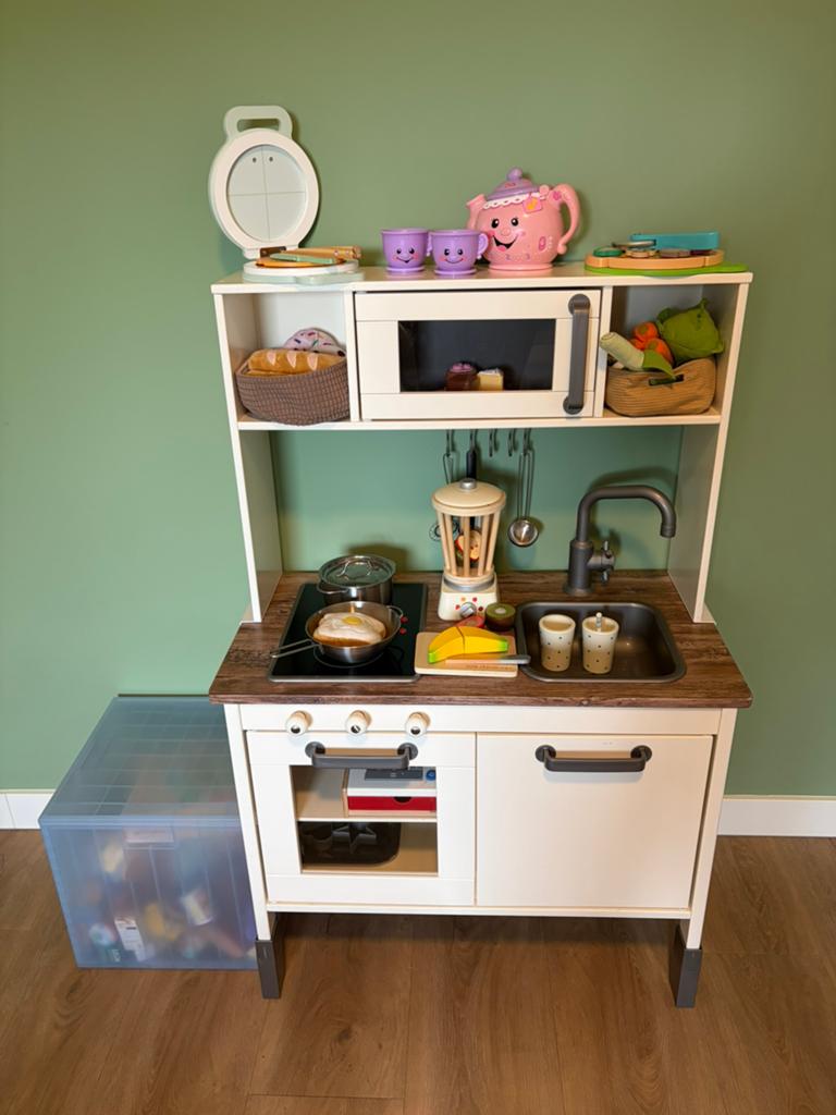 IKEA kinderkeuken gepimpt met veel accessoires, Ophalen, Gebruikt, Hout, Speelkeuken