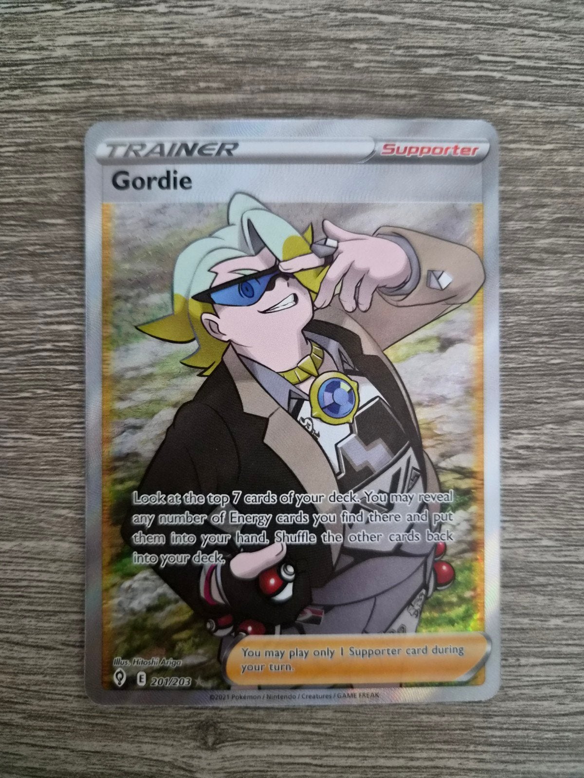 Gordie Evolving Skies, Verzenden, Zo goed als nieuw, Losse kaart, Foil