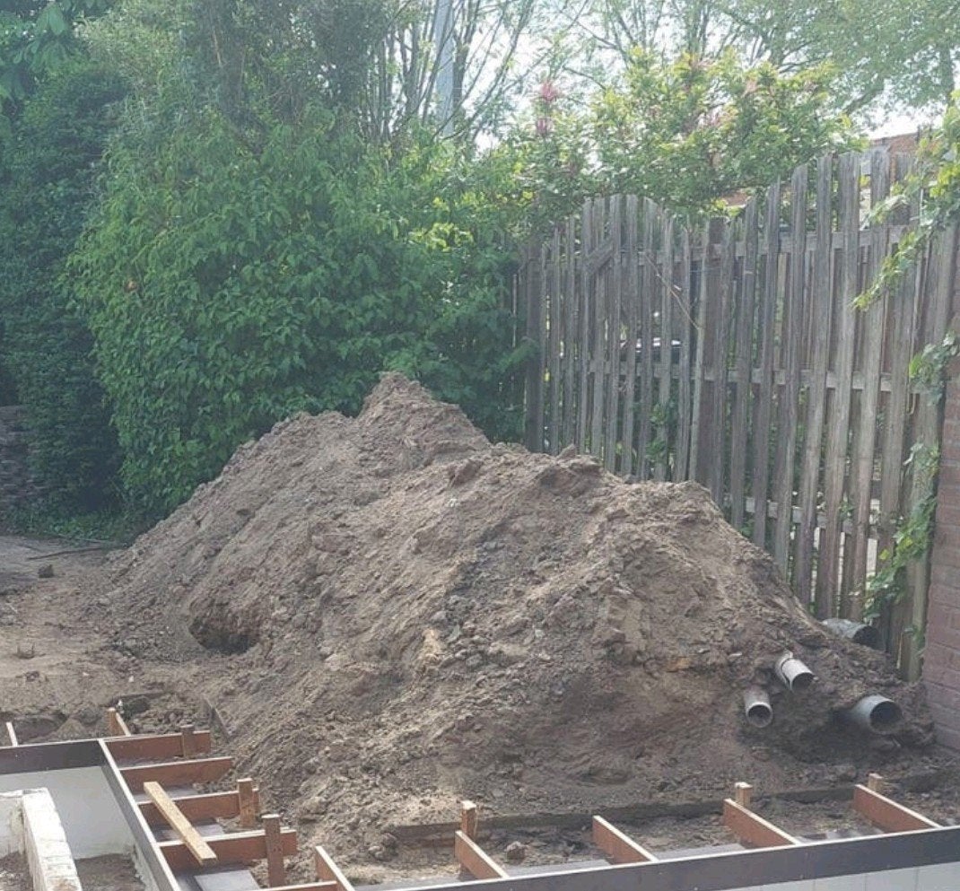 Gratis zwart zand, Ophalen, Tuinaarde