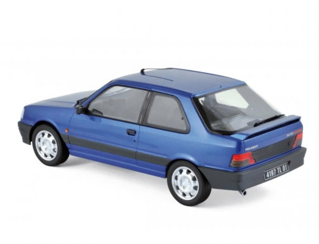 Peugeot 309 GTi 16 1991 Blauw schaal 1/18 NOREV ref. 184881, Verzenden, Nieuw, Auto, Norev