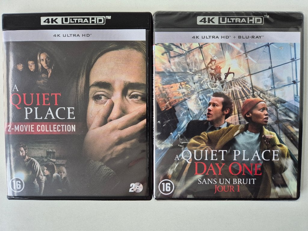 A Quiet Place - Part 1, 2 en 3 - 4K UHD BD, Cd's en Dvd's, Blu-ray, Ophalen of Verzenden, Nieuw in verpakking, Horror