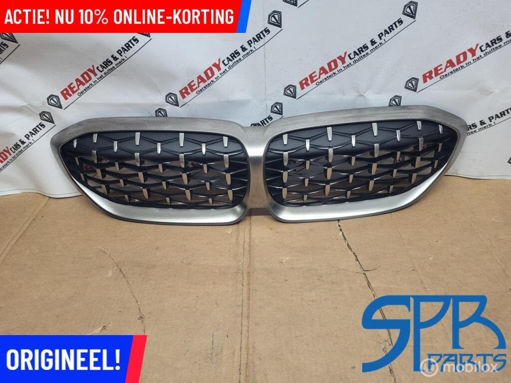 Grille BMW 3-serie G20 G21 M340I GRILL NIEREN CHROOM DIAMOND, Gebruikt, Ophalen of Verzenden, BMW, BMW