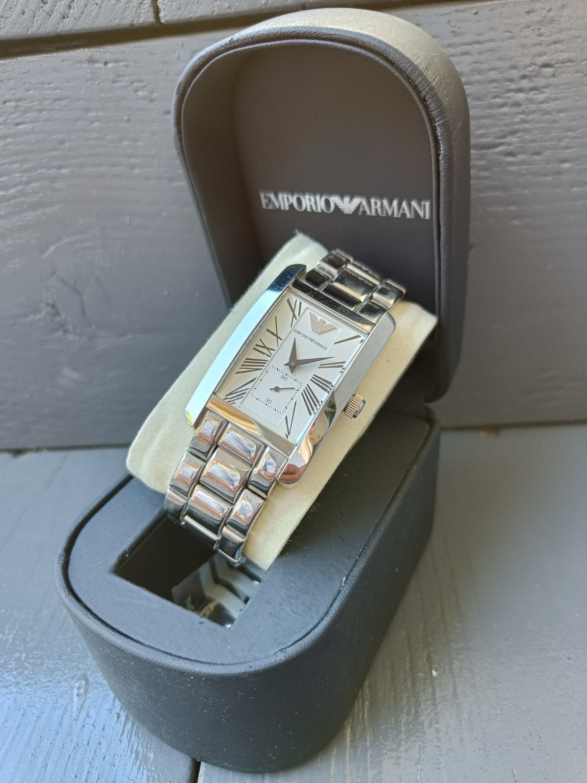 Emporio Armani AR 0145 dress watch, Ophalen of Verzenden, Zo goed als nieuw, Jongen of Meisje
