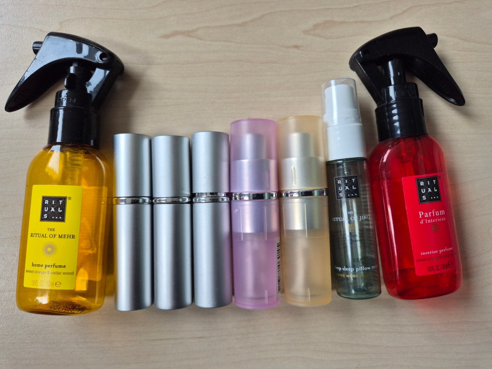 8 hervulbare parfumverstuivers, Ophalen, Nieuw
