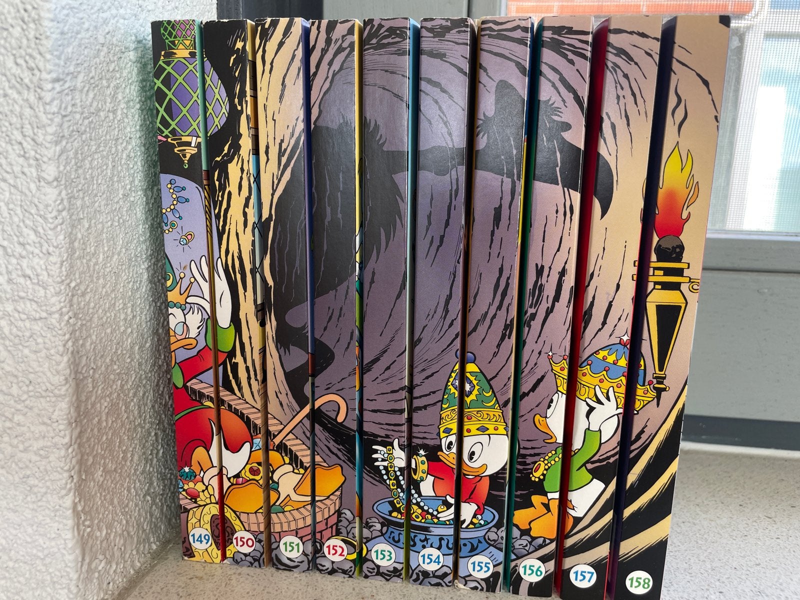 10 Donald Duck pockets serie 3 (149-158) - Rugtekening, Boeken, Meerdere stripboeken, Ophalen of Verzenden, Gelezen