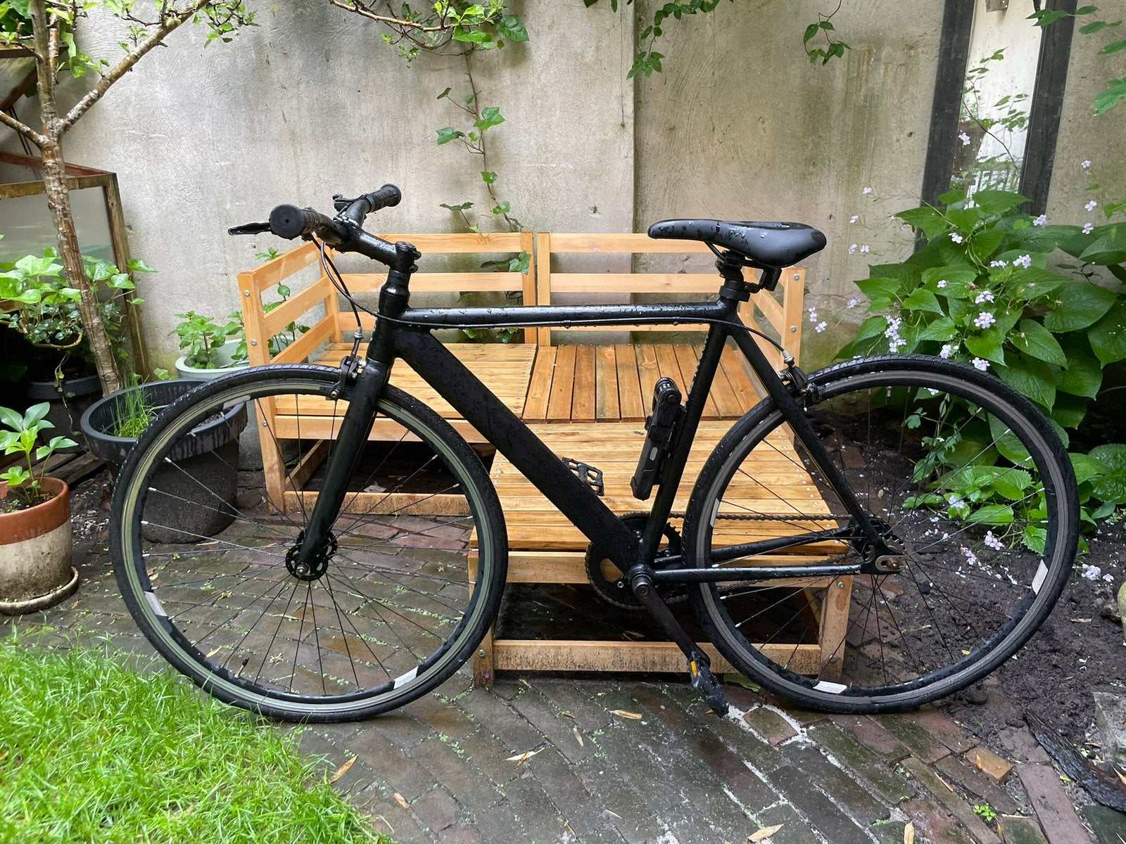 6KU Urban Track singlespeed fixie fiets framemaat 52cm +slot, Fietsen en Brommers, 49 tot 53 cm, Zo goed als nieuw, Trommelrem