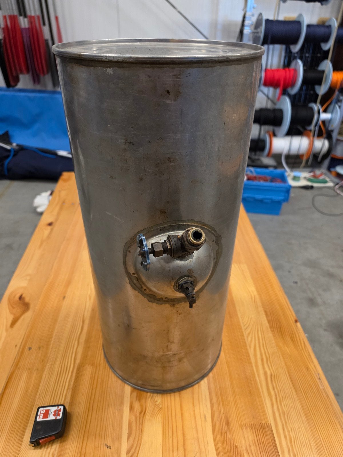 RVS Dieseltank voor boot - 40 liter, Ophalen of Verzenden, Gebruikt, Motor en Techniek
