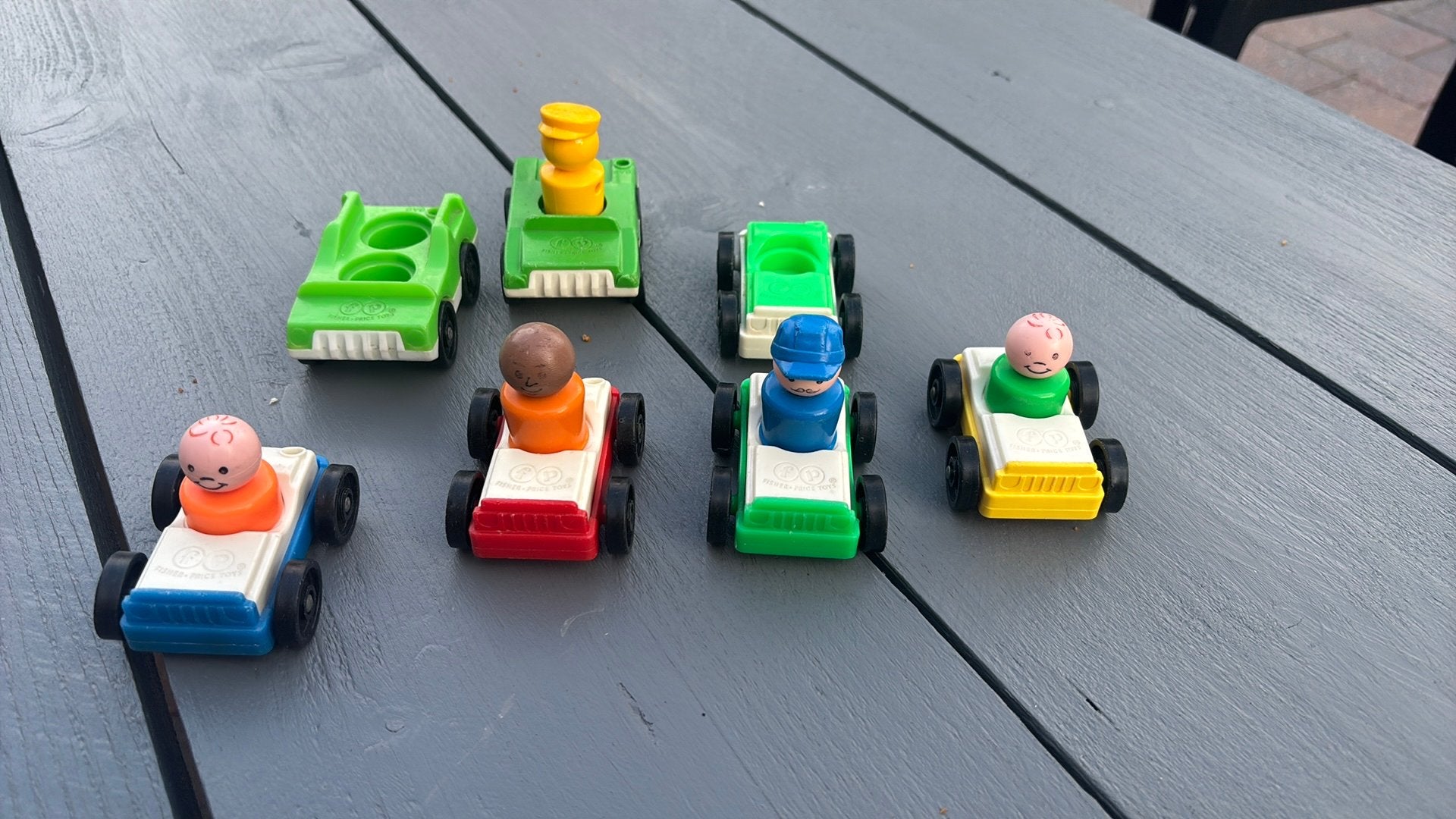 Vintage Fisher Prive voertuigen en poppetjes, Kinderen en Baby's, Speelgoed | Fisher-Price, Ophalen of Verzenden, Gebruikt, Speelset