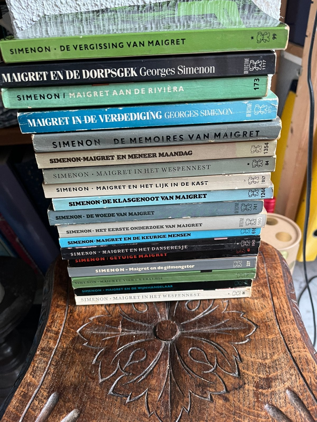 Maigret boeken, Simenon, 20 titels, Boeken, Detectives, Gelezen, Ophalen of Verzenden