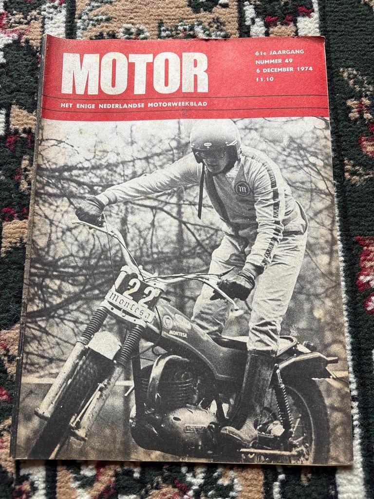 Motor weekblad nummer 49, 6 december 1974, Boeken, Motoren, Ophalen of Verzenden, Gelezen, Algemeen