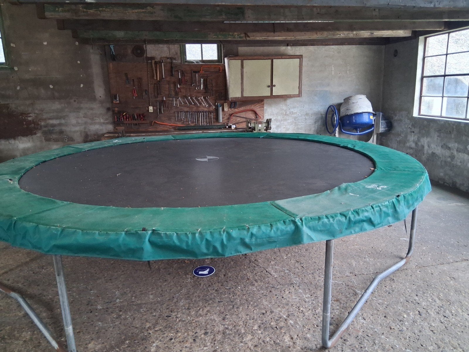 berg trampoline, Ophalen, Gebruikt
