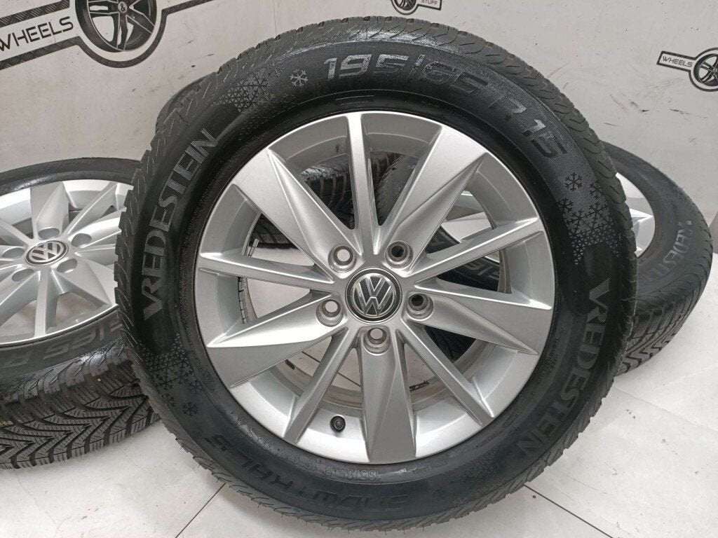 VW Caddy Golf 5 6lichtmetaal velgen 15"inch  interbanden, Ophalen, Gebruikt, 15 inch, Banden en Velgen