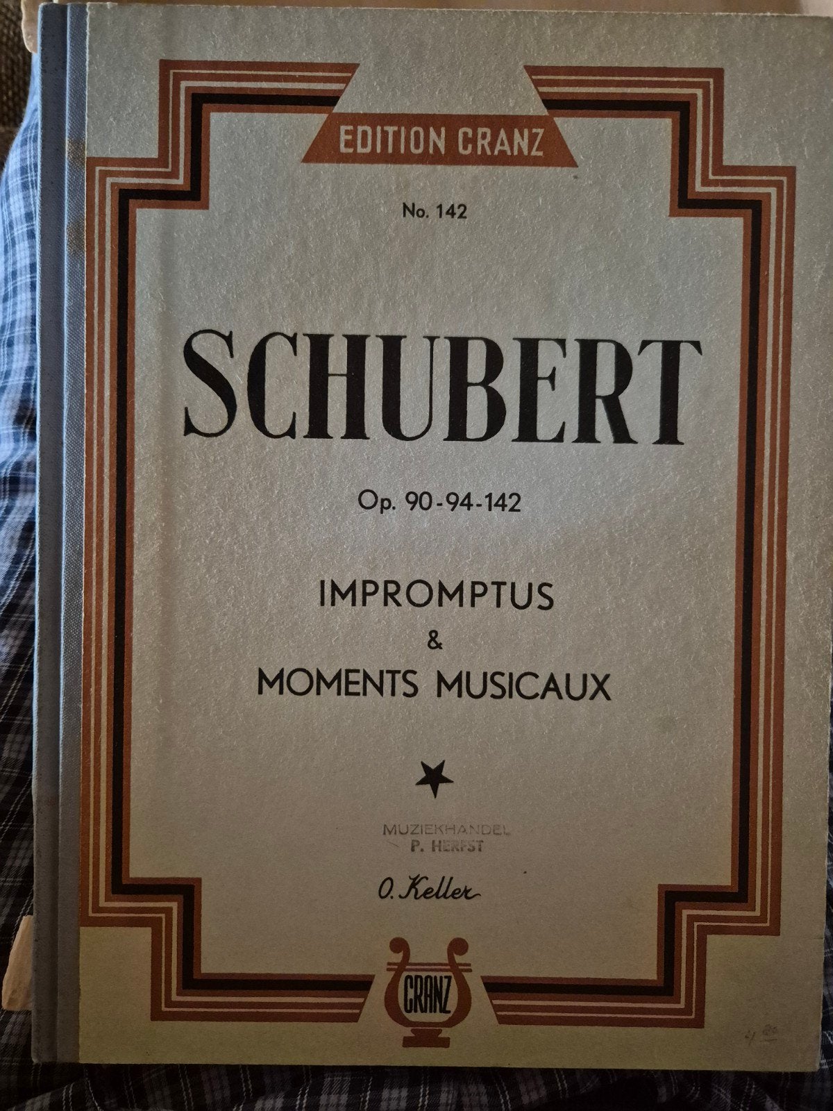 Schubert Impromptus & Moments Musicaux - Pianoboek, Gebruikt, Klassiek, Ophalen of Verzenden, Artiest of Componist