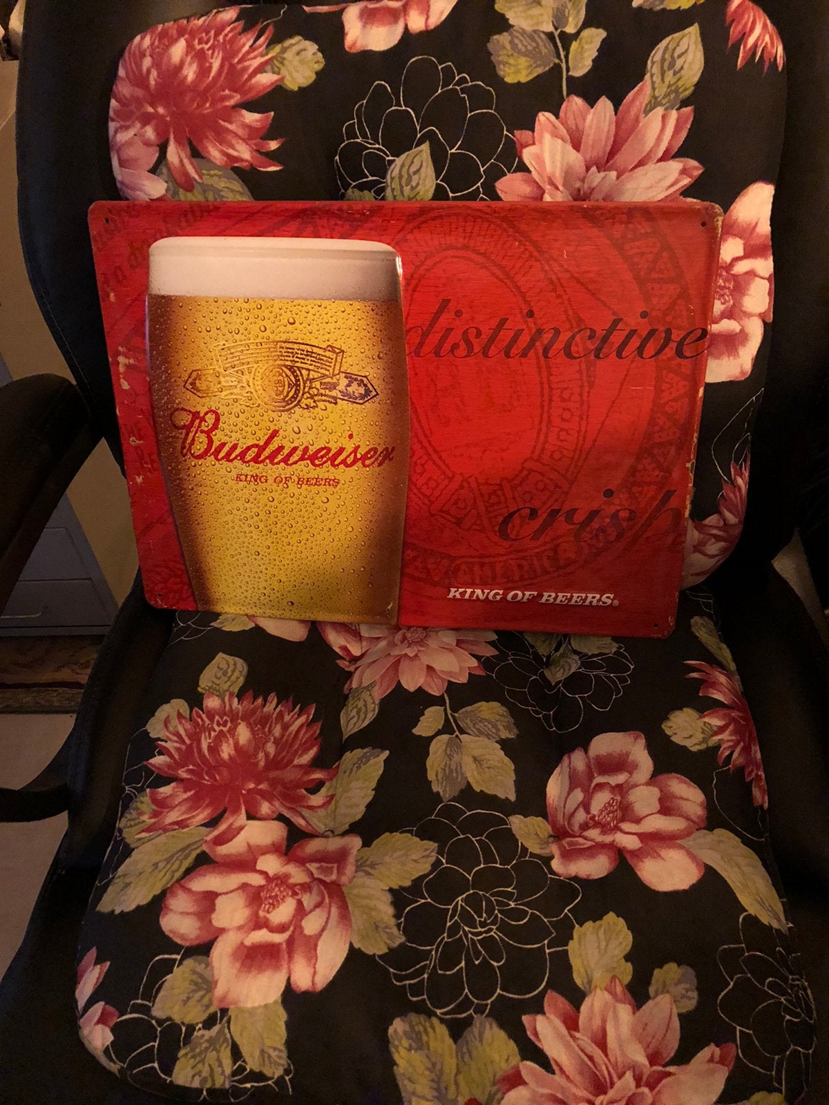 Budweiser, Ophalen of Verzenden, Zo goed als nieuw, Reclamebord