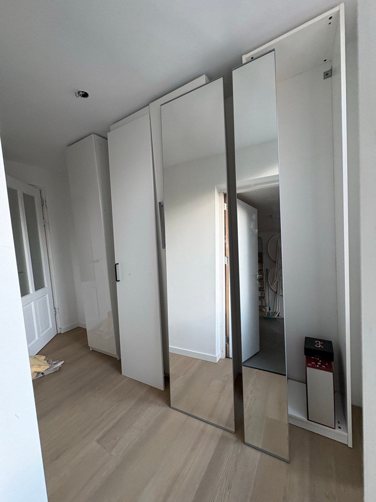 Aheim Forsand Pax Spiegeldeuren 2x 50x229 en 2x 25x229, Ophalen, Gebruikt, 100 tot 150 cm, 200 cm of meer