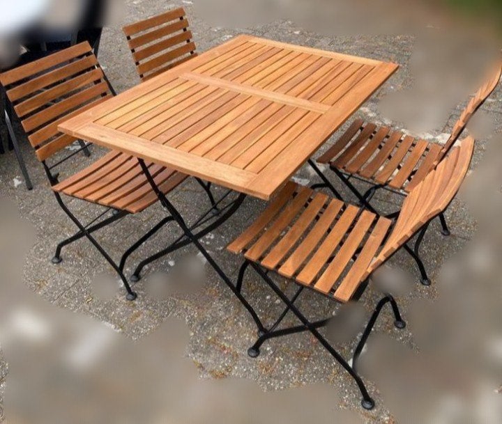 Terras set - Bistro, Tuin en Terras, Tuinsets en Loungesets, Nieuw, Hout, Ophalen