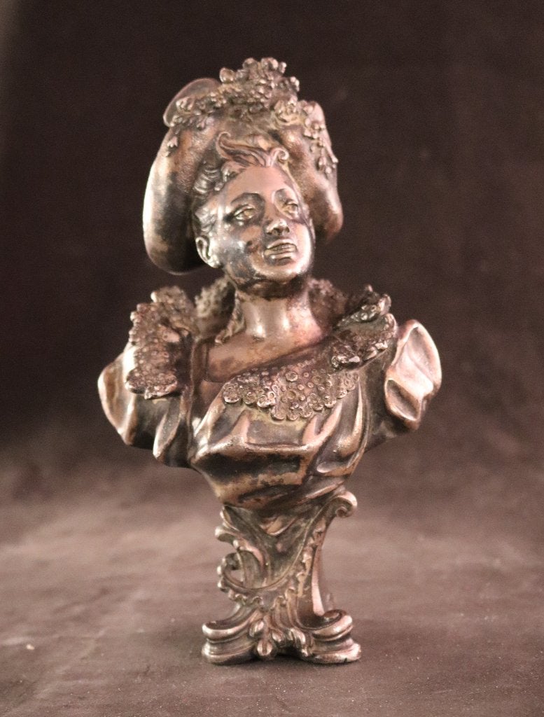 Kleine gesigneerde Art Nouveau buste, Ophalen of Verzenden