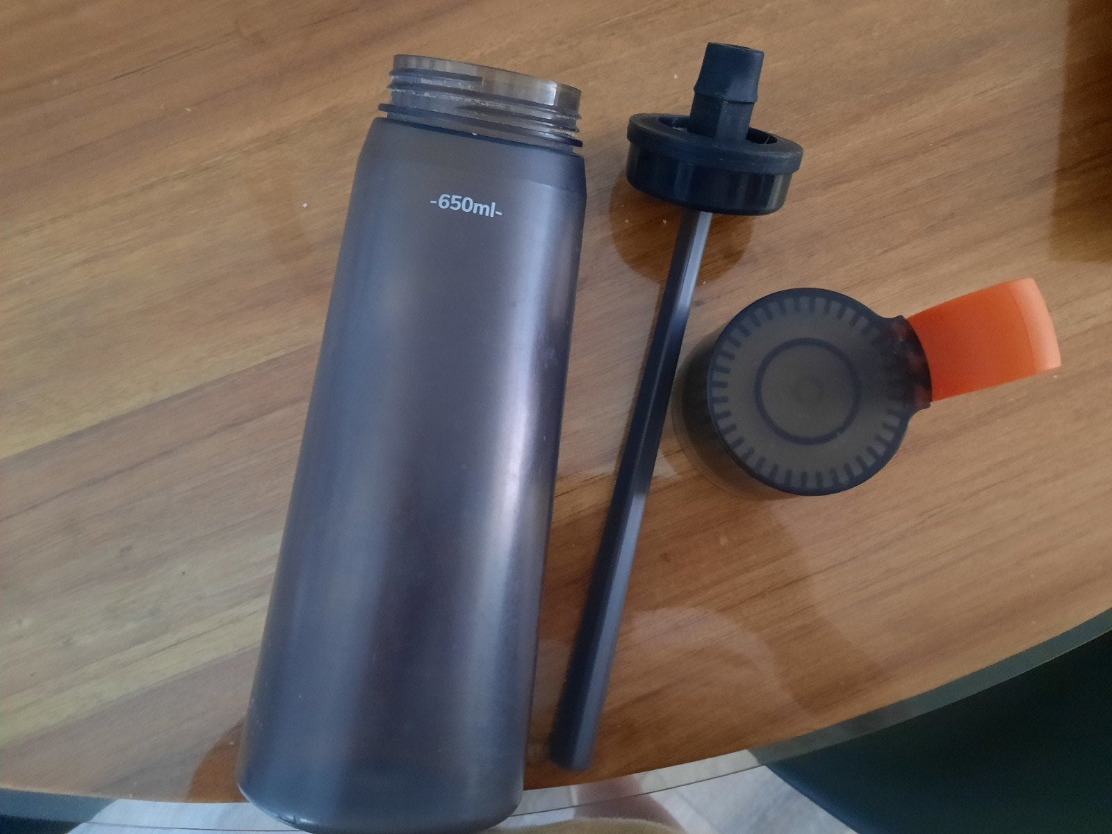 Waterfles met rietje - 650ml, Ophalen of Verzenden, Gebruikt