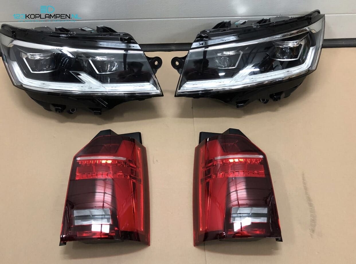 Volkswagen Transporter T6 facelift set koplampen en achterli