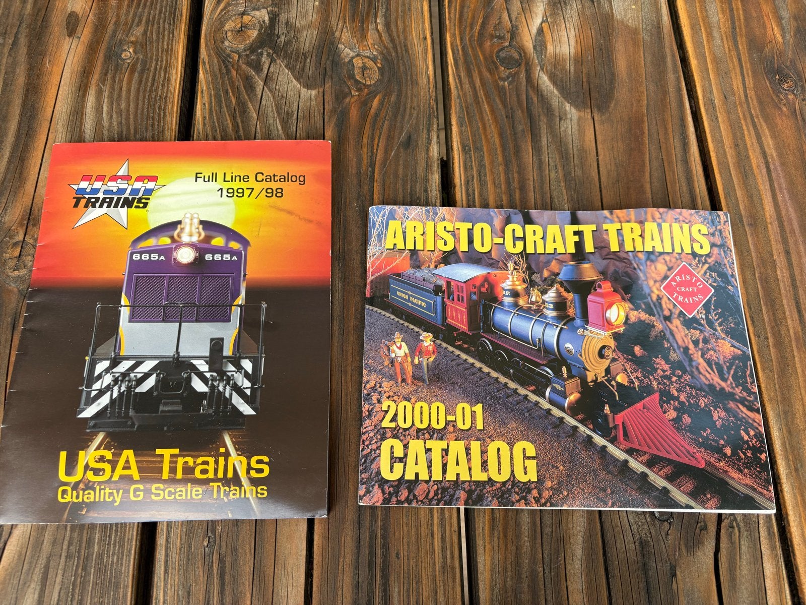USA Trains & Aristo Craft Catalogussen (2 stuks), Overige merken, Gebruikt, Gelijkstroom, Boek, Tijdschrift of Catalogus