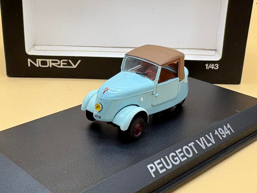 Peugeot VLV 1:43 Norev, Ophalen of Verzenden, Zo goed als nieuw, Auto, Norev