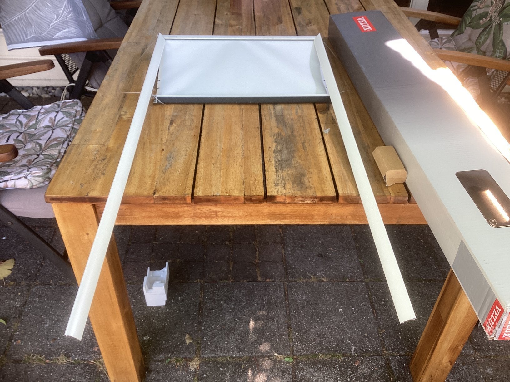 Velux verduistering gordijn wit, Ophalen, Zo goed als nieuw, Minder dan 80 cm, Dakraam