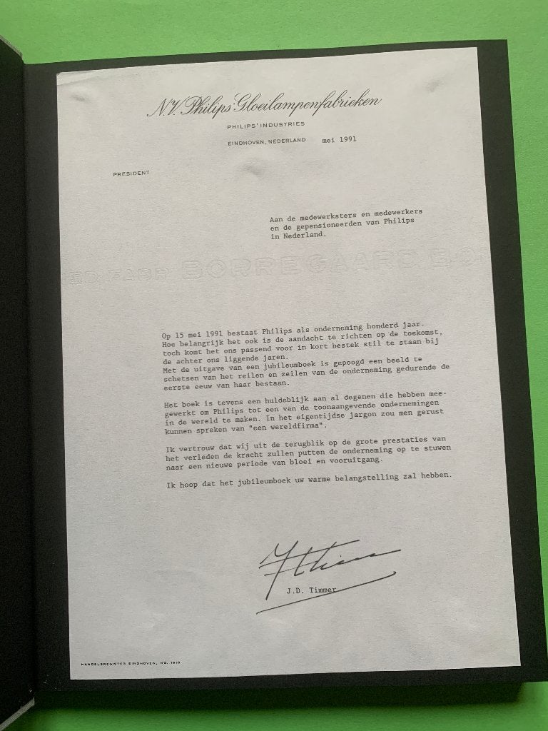 Philips Honderd Jubileumboek 1891-1991, Boeken, Ophalen of Verzenden, Zo goed als nieuw