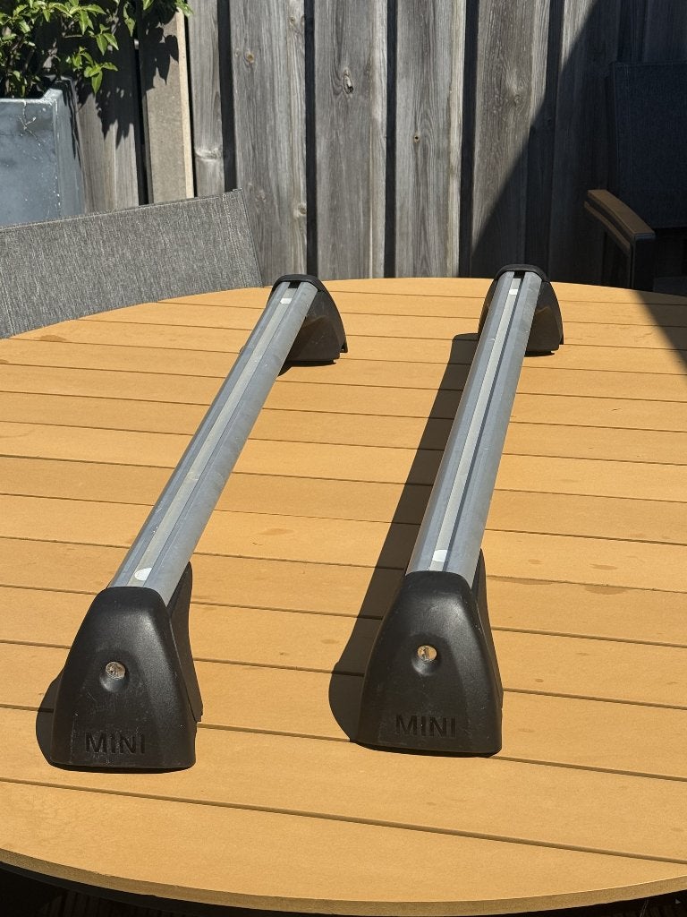 Original MINI Roof Bars – Roof Rack Set for MINI Cooper, Ophalen of Verzenden, Gebruikt