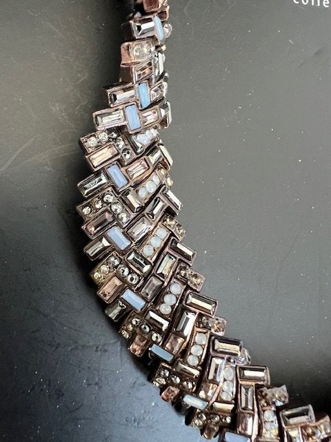 Nieuwe Zara Collection Statement Choker Ketting Plat, Overige materialen, Overige kleuren, Verzenden, Met kristal